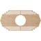 Ekena Millwork Chrysler Wood Fretwork Pierced Ceiling Medallion, Alder, 22"W x 11"H x 5 3/4"ID x 3/8"T CMWP22X11X0375CSAL - alternate 5